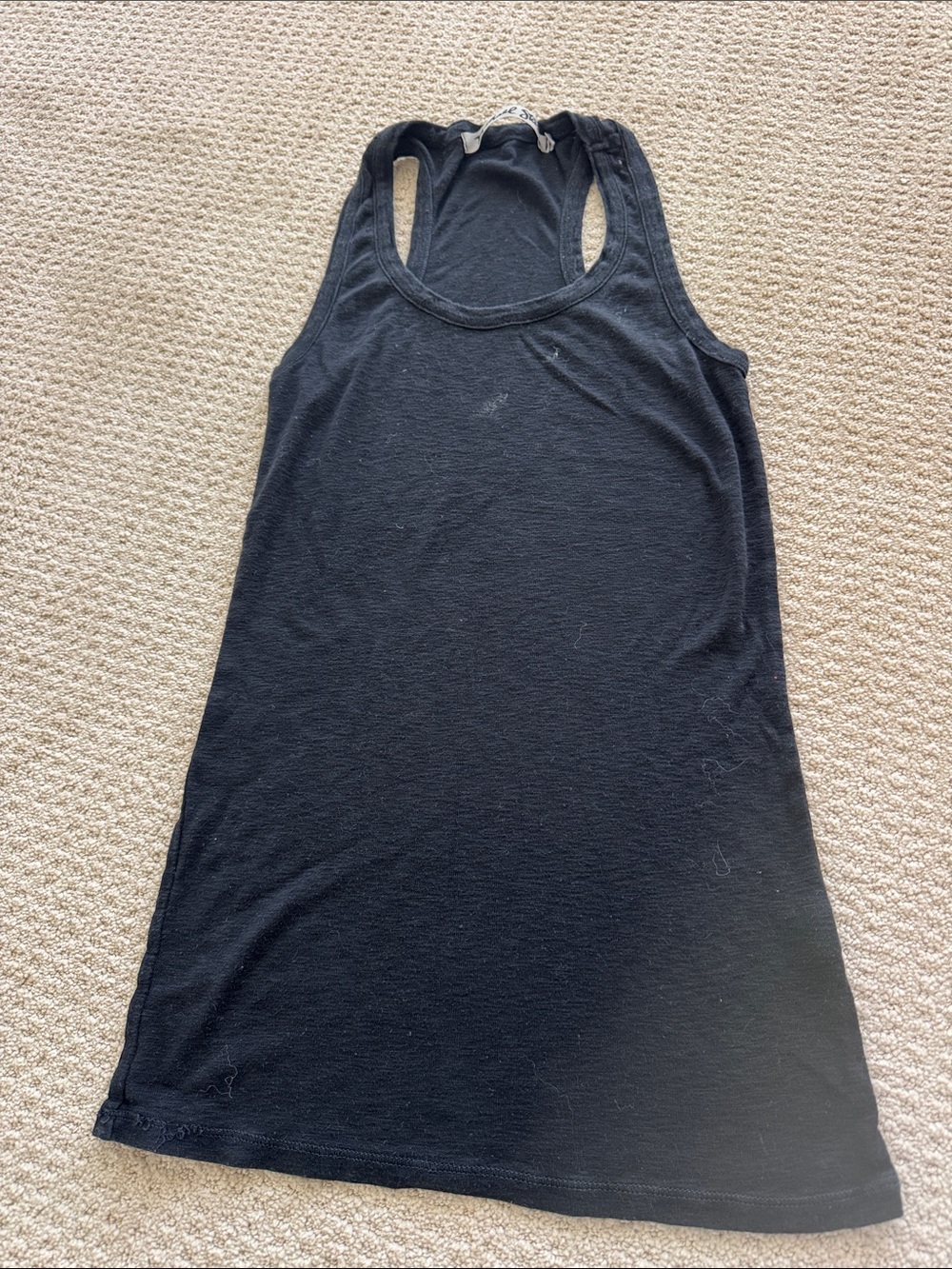 Michael Stars Black Racerback Tank Dress